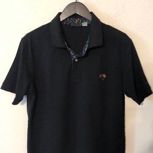 Paul smith black pol with contrast trim size M
